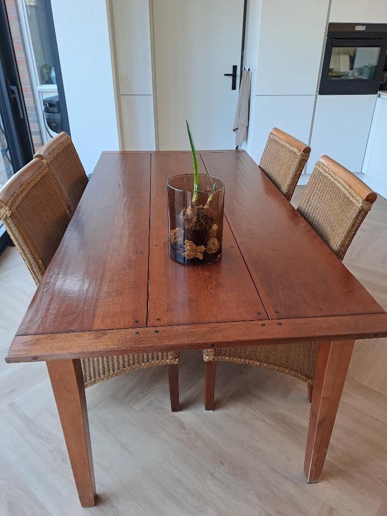 Mooie kersen eetkamer tafel, Ophalen, Gebruikt, 50 tot 100 cm, Vijf personen of meer