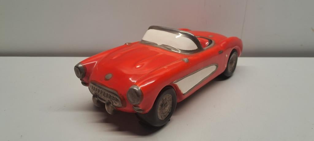 Keramieken Sportauto met speeldoos, Ophalen of Verzenden