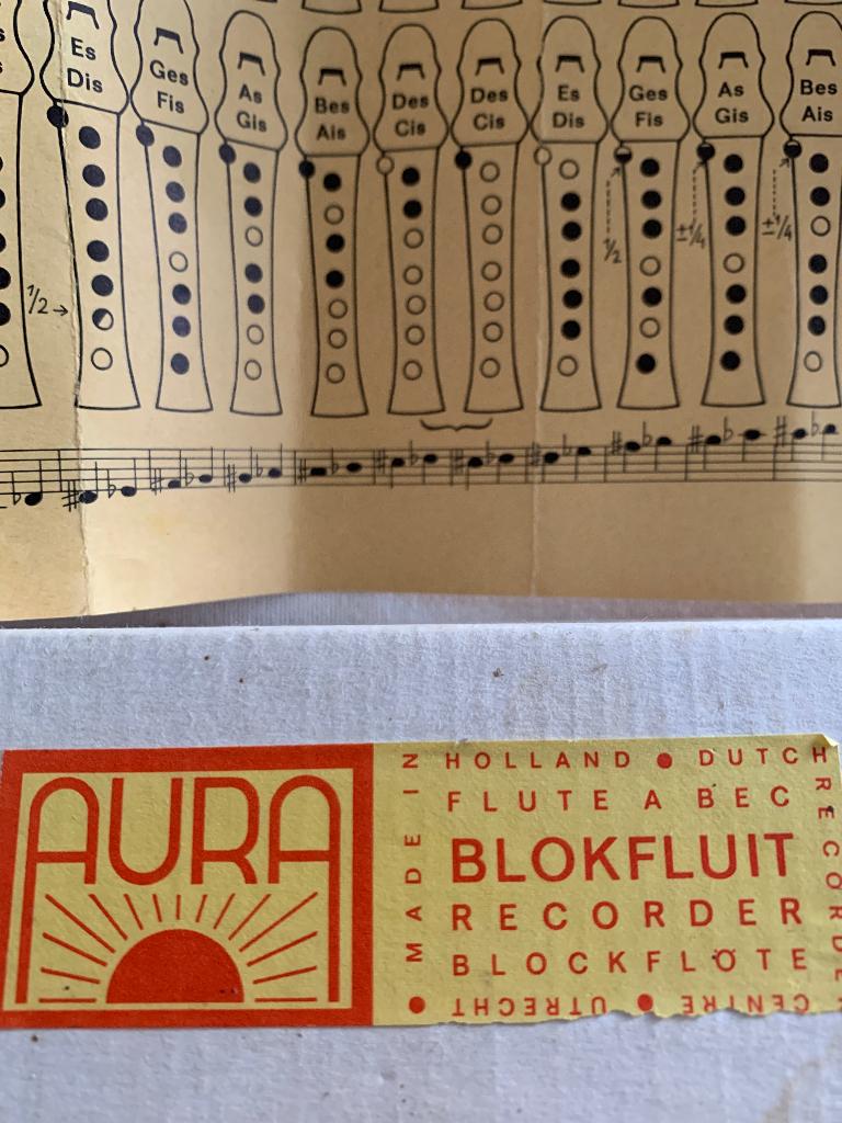 Aura sopraan Blokfluit, Muziek en Instrumenten, Blaasinstrumenten | Blokfluiten, Ophalen, Zo goed als nieuw, Sopraan of Sopranino