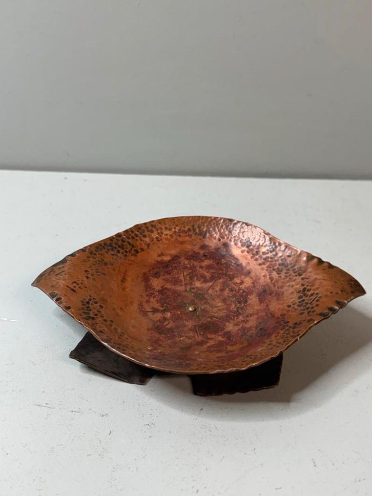 Vintage Koperen Asbak - Amsterdamse School Stijl, Antiek en Kunst, Antiek | Koper en Brons, Koper, Ophalen