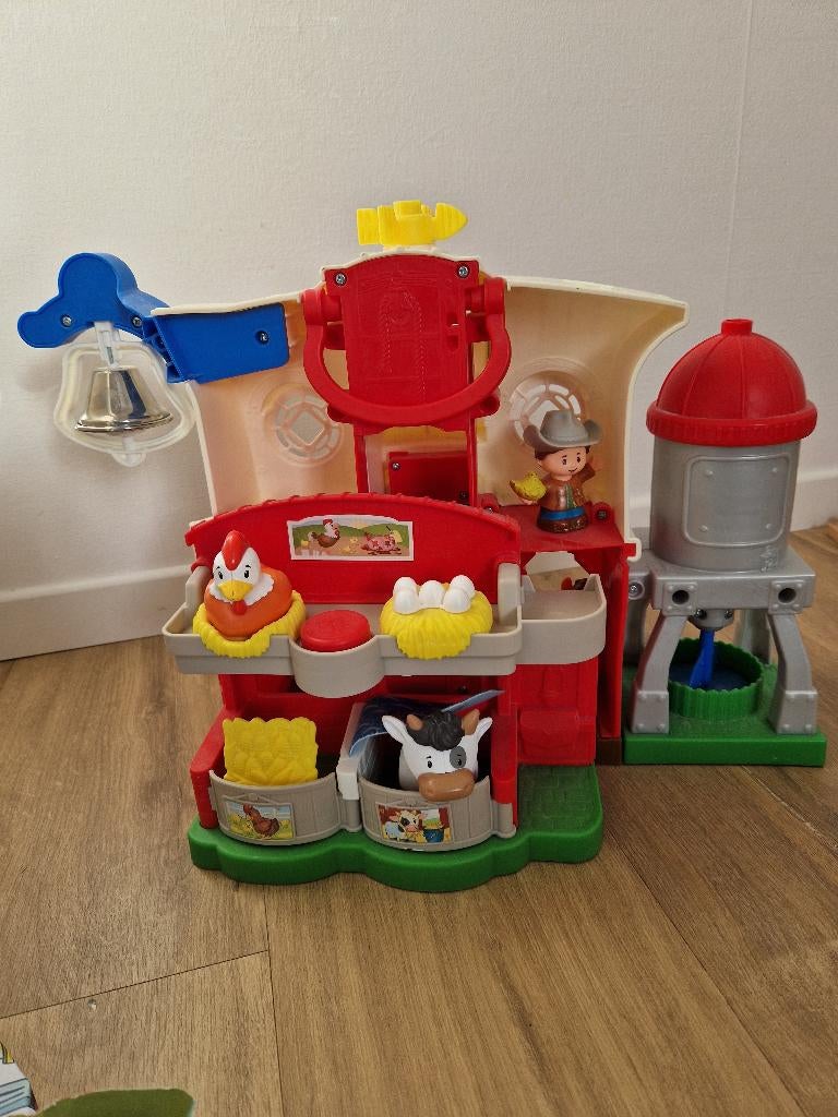 Fisher-Price Little People - dierenverzorging - boerderij, Ophalen, Zo goed als nieuw, Speelset, Met licht