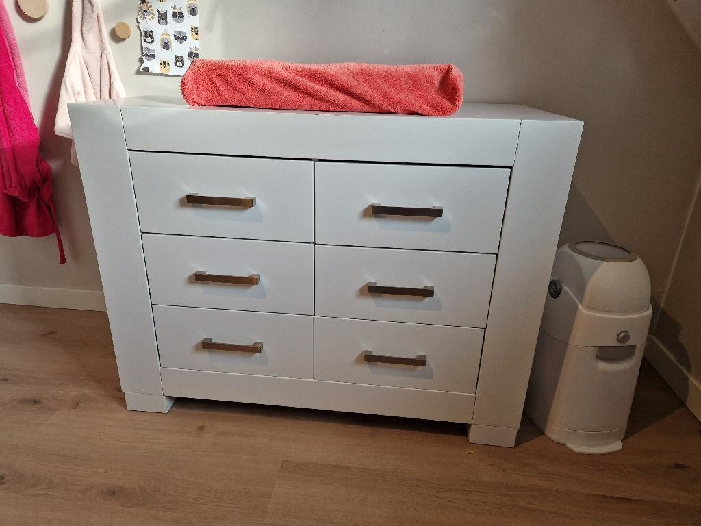 TWF Sevilla Commode met softclose lades en  wandplank, Ophalen, Gebruikt, 50 tot 70 cm, 100 cm of meer