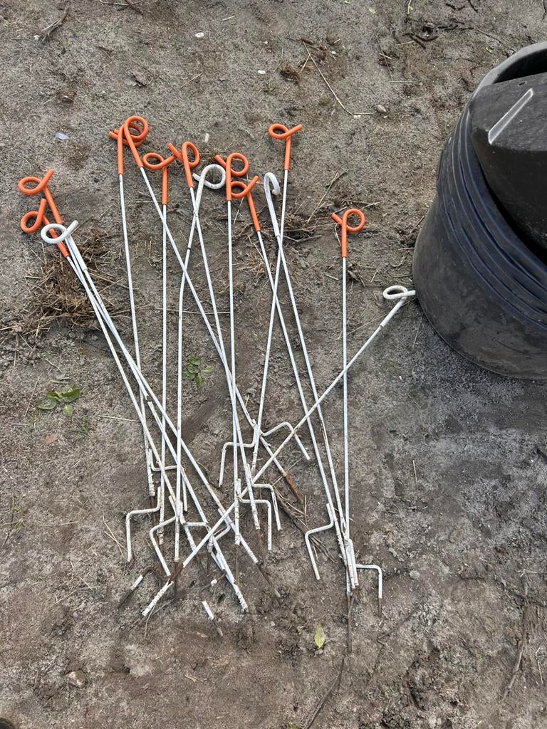 12 Metalen prikpalen, Dieren en Toebehoren, Stalling en Weidegang, Weidegang
