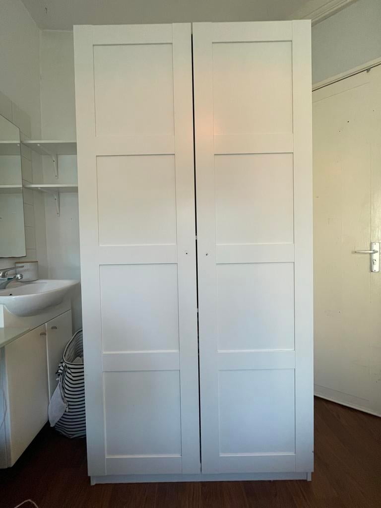 Witte Ikea Pax kast, Ophalen, Gebruikt, 200 cm of meer, 50 tot 100 cm