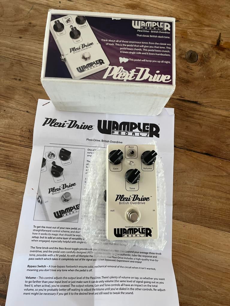Wampler Plexi-Drive, Muziek en Instrumenten, Effecten, Zo goed als nieuw, Distortion, Overdrive of Fuzz, Ophalen of Verzenden