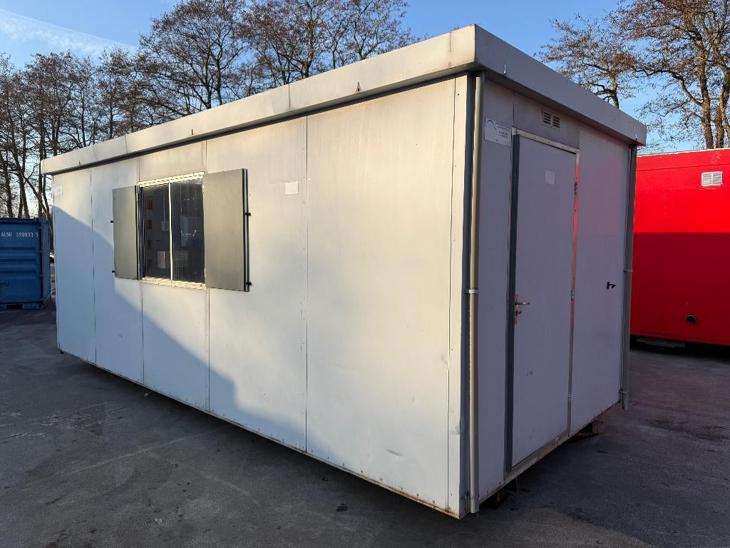 Metalen kantoorunit bouwkeet keet unit (vervoer mogelijk), Zakelijke goederen, Machines en Bouw | Keten en Containers, Ophalen of Verzenden