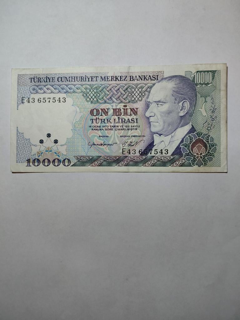 Turkije 10 000 lira 1982, Postzegels en Munten, Bankbiljetten | Europa | Niet-Eurobiljetten, Ophalen of Verzenden, Overige landen