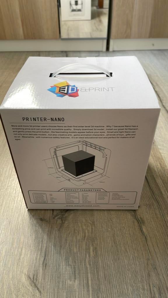 Nano 3D printer mini Model ET-4000, Computers en Software, 3D Printers, Ophalen, Zo goed als nieuw