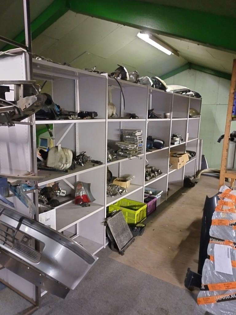 Dubbelzijdige Stellingkast 10m - Gedemonteerd op Pallet, Ophalen