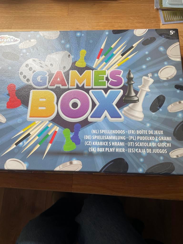 Games Box: Diverse Spellenverzameling voor het Hele Gezin, Hobby en Vrije tijd, Gezelschapsspellen | Overige, Een of twee spelers