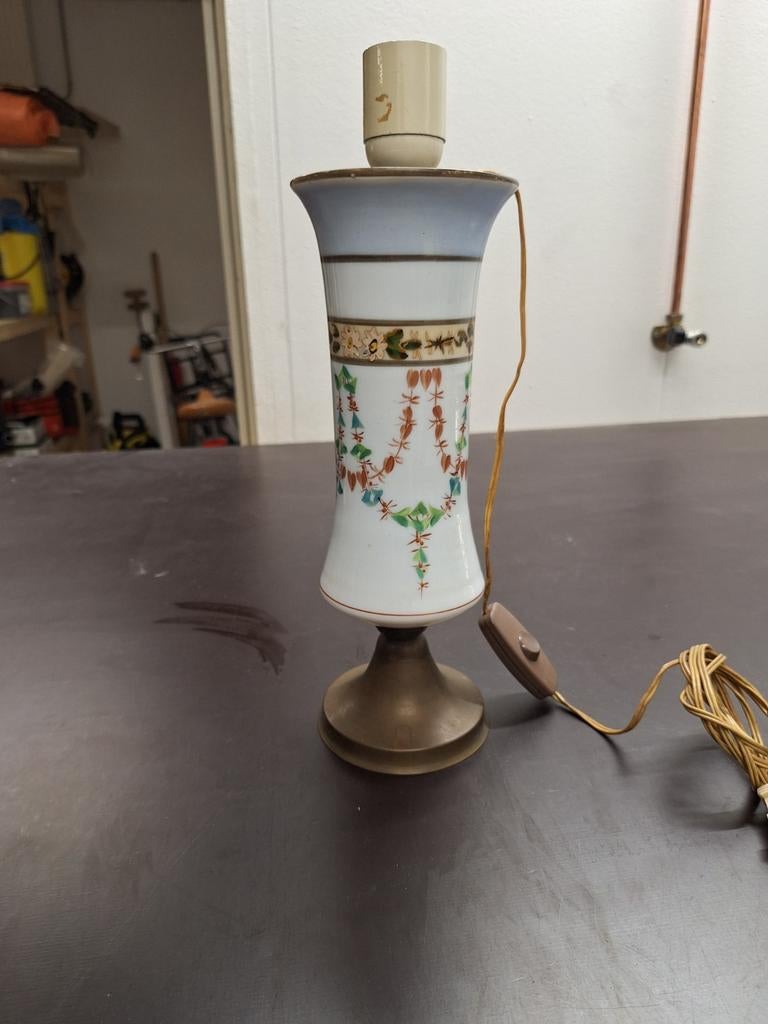 Vintage opaline lamp, Antiek en Kunst, Ophalen of Verzenden