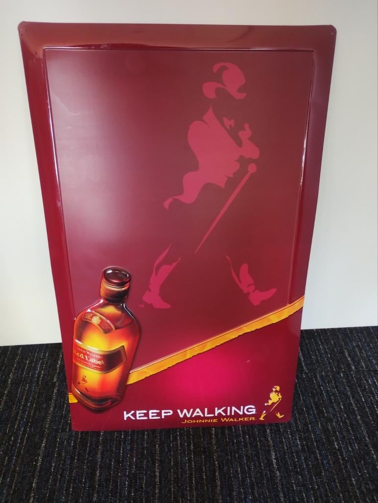 Johnnie Walker Whisky reclamebord, Ophalen of Verzenden, Nieuw, Reclamebord