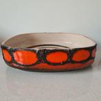 West Germany Scheurich schaal bruisglazuur 341 - 28 oranje, Ophalen of Verzenden