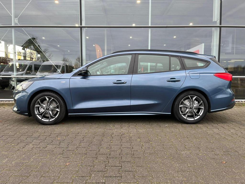 Ford Focus Wagon 1.5 EcoBoost ST Line Business (182pk) navi., Auto's, Ford, Blauw, Origineel Nederlands, Handgeschakeld, 3 cilinders
