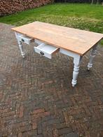 Eetkamertafel Type brocante 180x80cm en 77cm hoog., Ophalen, Rechthoekig, 150 tot 200 cm, 50 tot 100 cm