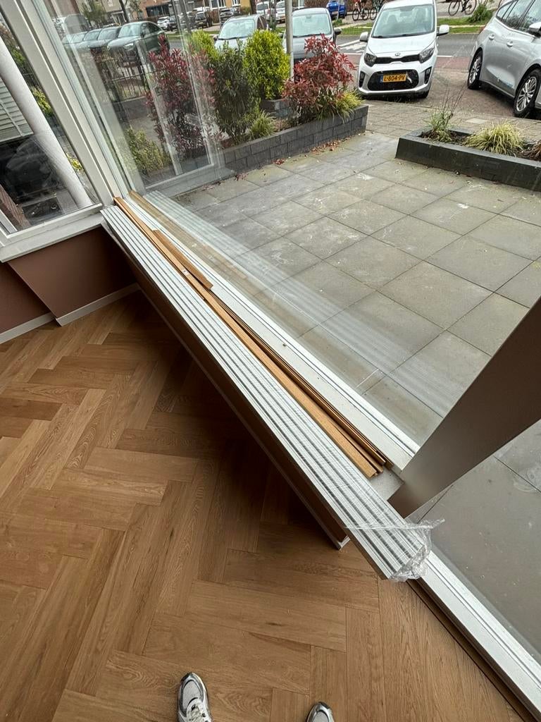 Pak witte plinten, Doe-het-zelf en Verbouw, Plinten en Afwerking, Ophalen, Zo goed als nieuw, Mdf, 200 tot 250 cm