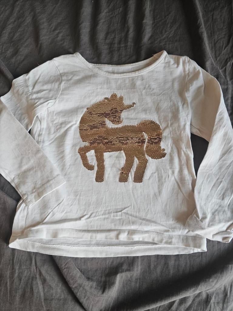 Longsleeve unicorn meisje maat 98, Kinderen en Baby's, Kinderkleding | Maat 98, Gebruikt, Meisje, Ophalen of Verzenden, Shirt of Longsleeve