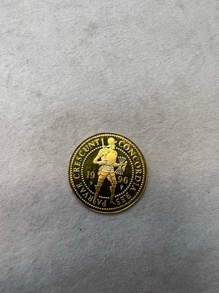 Dubbele dukaat 1996, Postzegels en Munten, Ophalen of Verzenden, Losse munt, Goud
