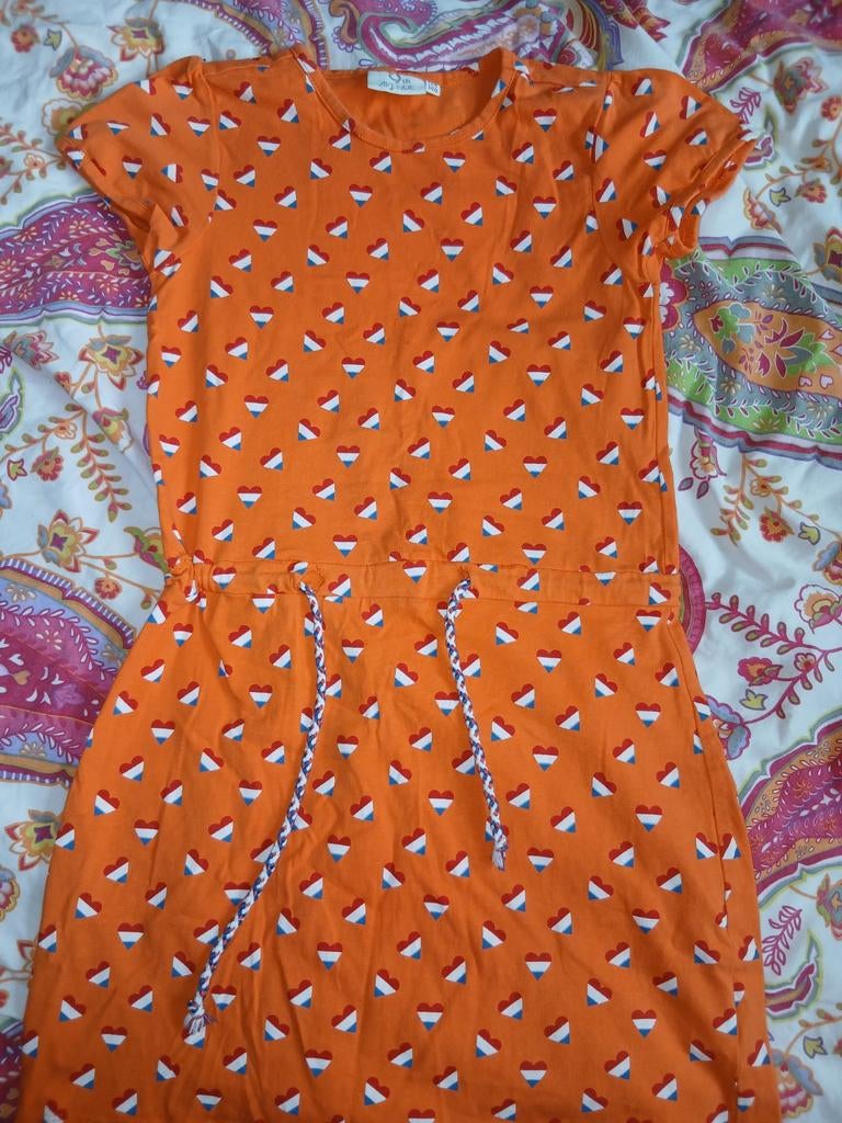 Koningsjurkjes 134/140, Kinderen en Baby's, Kinderkleding | Maat 128, Ophalen of Verzenden, Meisje, Jurk of Rok