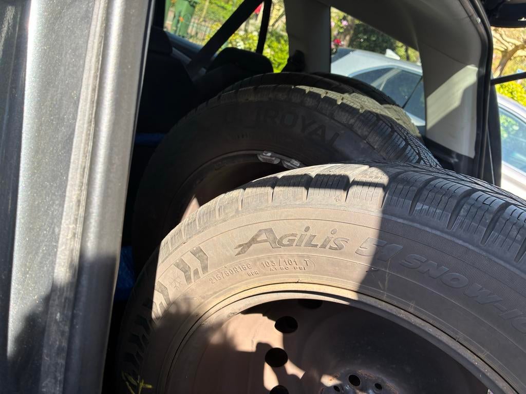 Winterbanden met velgen voor Citroën C8, Auto-onderdelen, 16 inch, Banden en Velgen, Personenwagen, Gebruikt