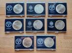8 Zilveren 50 gulden munten, FDC kwaliteit., Postzegels en Munten, Munten | Nederland, Setje, Koningin Beatrix, Zilver, Ophalen of Verzenden