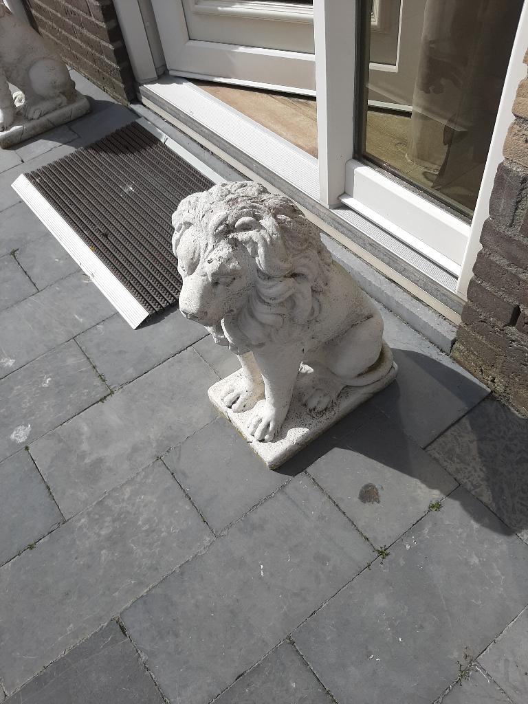leeuw voor straat of tuin, Ophalen, Zo goed als nieuw, Steen