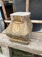 Stoere houten sokkel / ornament, Ophalen