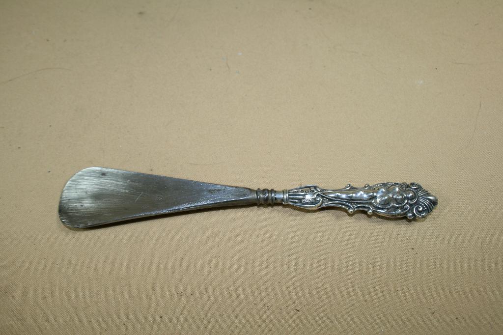 Schoenlepel met zilveren greep, Ophalen of Verzenden, Zilver