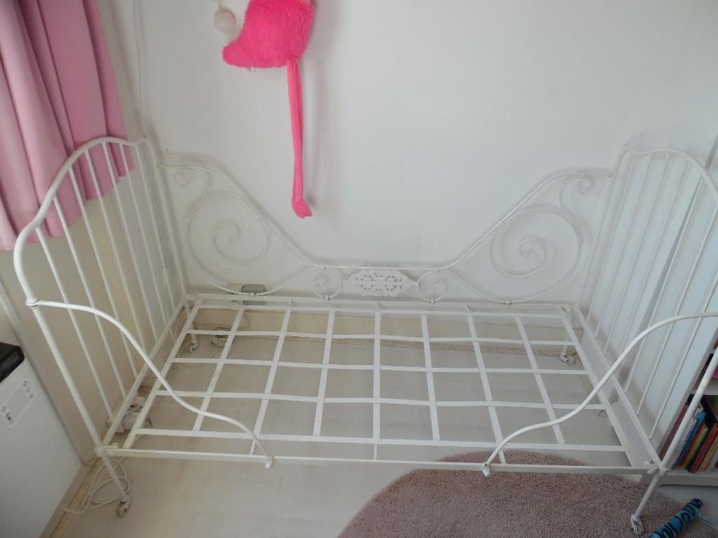 Juniorbed 70x150cm Planet Little Kids Furniture wit, Zo goed als nieuw, Matras, Minder dan 70 cm, 140 tot 160 cm