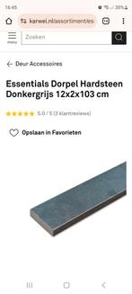 Dorpel hardsteen donkergrijs 12x2x103cm, Doe-het-zelf en Verbouw, Plinten en Afwerking, Ophalen