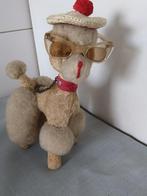 Wollige hond met Franse baret en zonnebril, poedel beeldje, Ophalen, Gebruikt, Dier