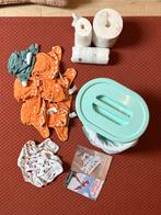 Complete set wasbare luiers maat 1 met accessoires, Ophalen, Gebruikt