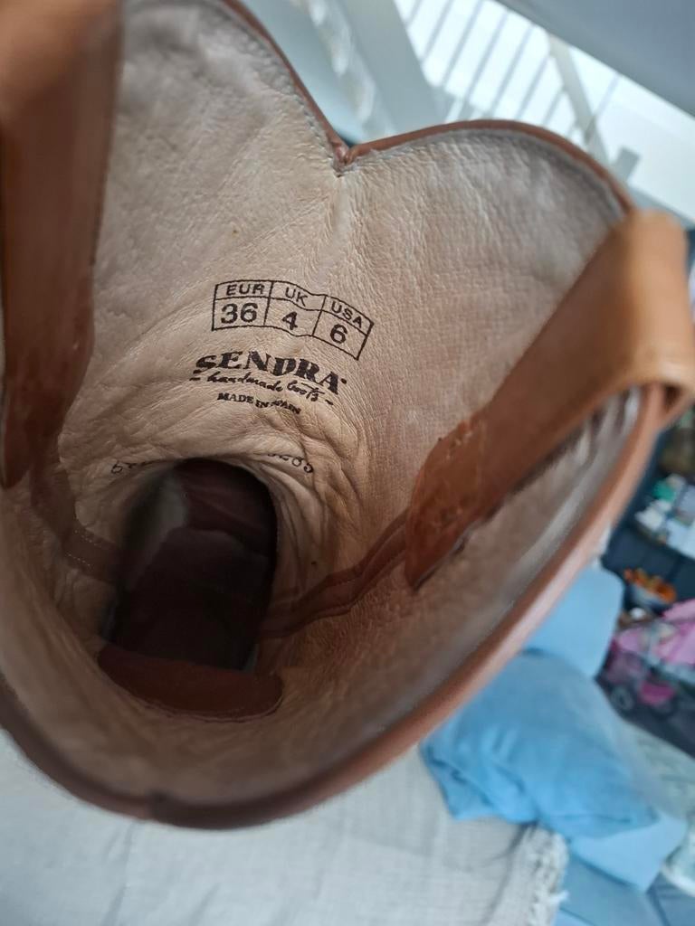Sendra half hoge laarsjes, Ophalen of Verzenden, Gedragen, Bruin