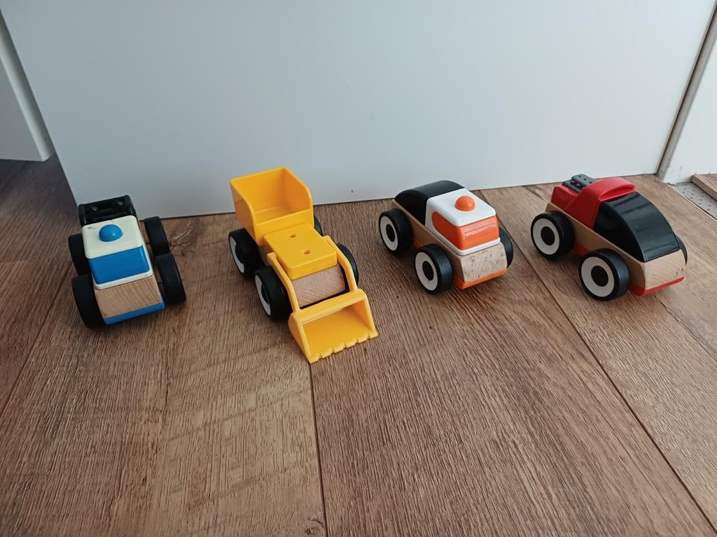Ikea houten auto's, Kinderen en Baby's, Speelgoed | Houten speelgoed, Ophalen of Verzenden
