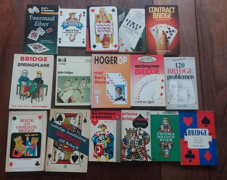 Collectie bridgeboeken, Boeken, Overige Boeken, Gelezen, Ophalen of Verzenden