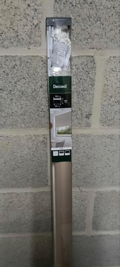 Decosol Rolgordijn Kant en Klaar - Zandkleurig (120x190 cm), Huis en Inrichting, Stoffering | Gordijnen en Lamellen, Nieuw, 150 tot 200 cm