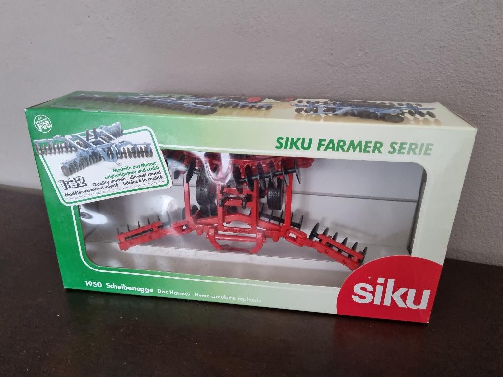 SIKU 1950 Scheibenegge, Ophalen of Verzenden, Zo goed als nieuw, Tractor of Landbouw, SIKU