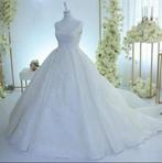 Trouwjurk, Ophalen, Zo goed als nieuw, Wit, Trouwjurk