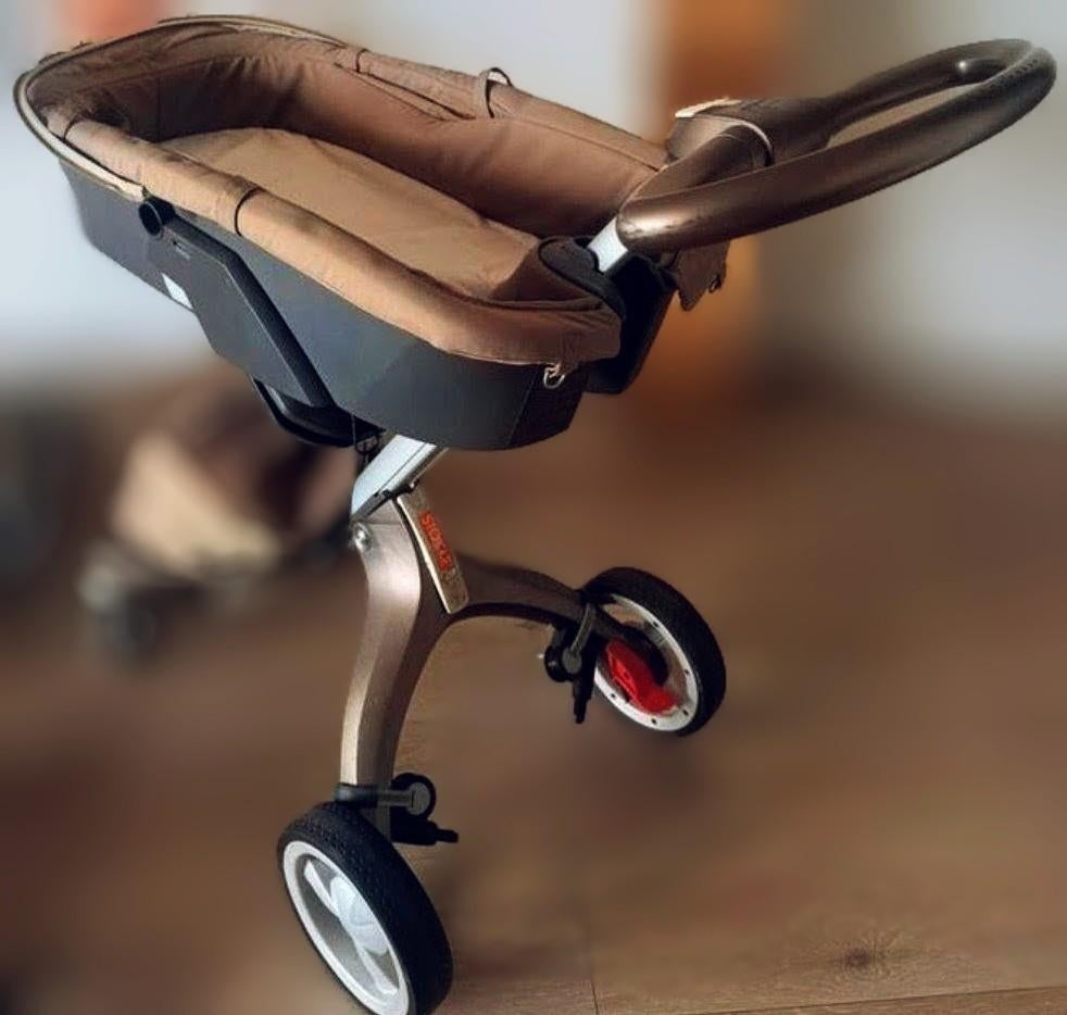Stokke XPLORY Carry Cot kinderwagen beige, Combiwagen, Ophalen, Overige merken, Luchtbanden