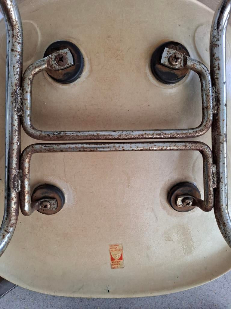 Eames shell fiberglas Herman Miller designstoel vintage, Ophalen, Gebruikt, Overige kleuren, -