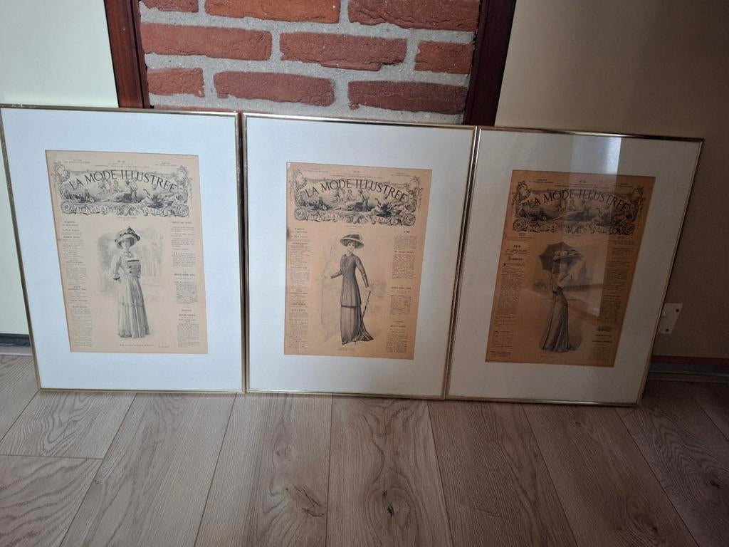 3 kleine schilderijen, Ophalen of Verzenden