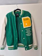 Zara Varsity Jacket Groen met Patches - Maat M, Maat 38/40 (M), Zara, Ophalen of Verzenden, Zo goed als nieuw