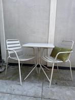 Tuinset beige van metaal, Tuin en Terras, Overige materialen, Gebruikt, Tuinset, Eettafel