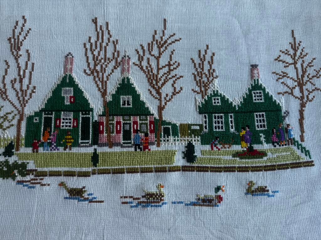 Zaanse Schans borduurwerk, Ophalen of Verzenden, Gebruikt, Handborduren, Overige typen