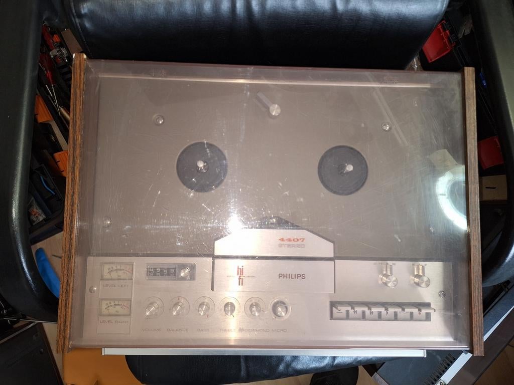 Philips N4407 bandrecorder., Audio, Tv en Foto, Bandrecorders, Ophalen, Bandrecorder, Met stofkap