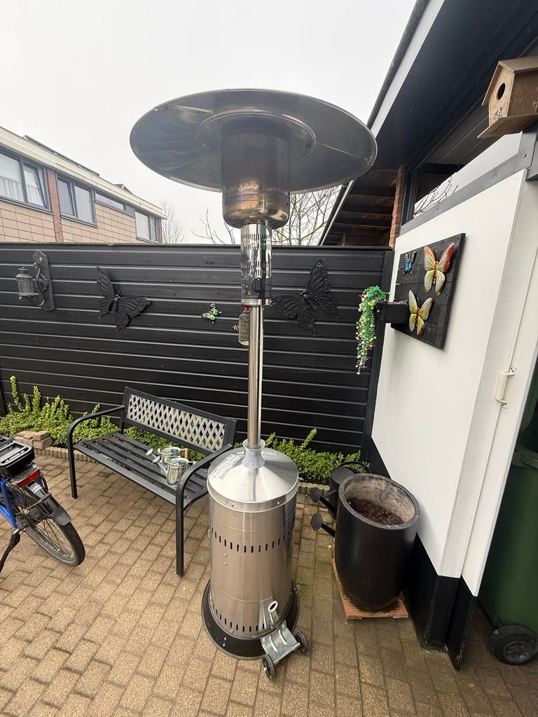 Hendi Terraskachel - Gasheater voor Buiten, Tuin en Terras, Terrasverwarmers, Ophalen, Gebruikt, Gas, Vloer