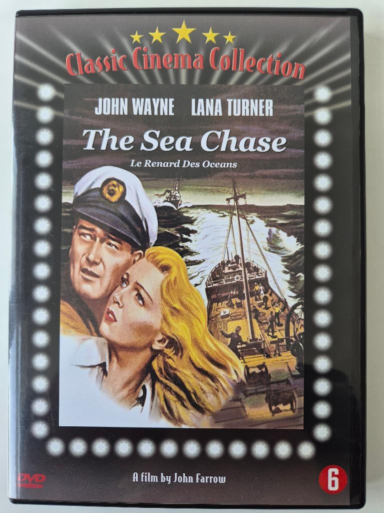 The Sea Chase - John Wayne , Lana Turner - uit 1955, Alle leeftijden, Ophalen of Verzenden, Zo goed als nieuw