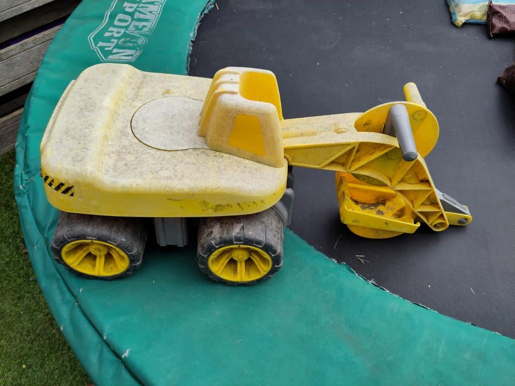 Grote graafmachine zandbak, Ophalen, Gebruikt