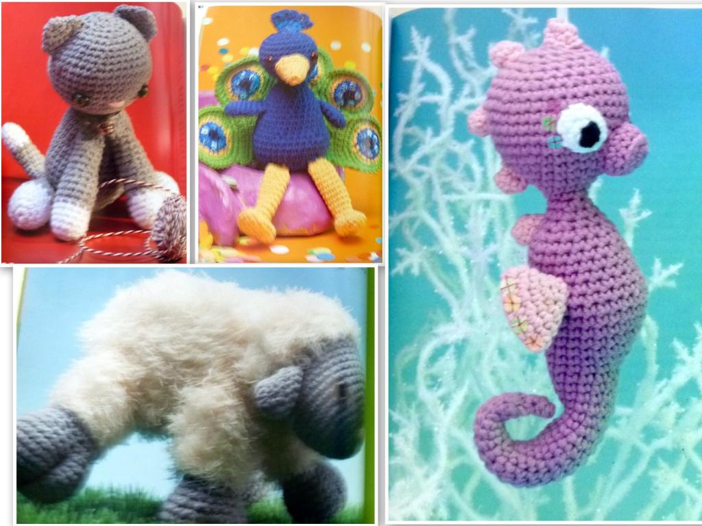 4 boeken : poppen kleertjes dieren beesten knuffels maken, Verzenden, Gebruikt, Breien of Haken, Patroon of Boek