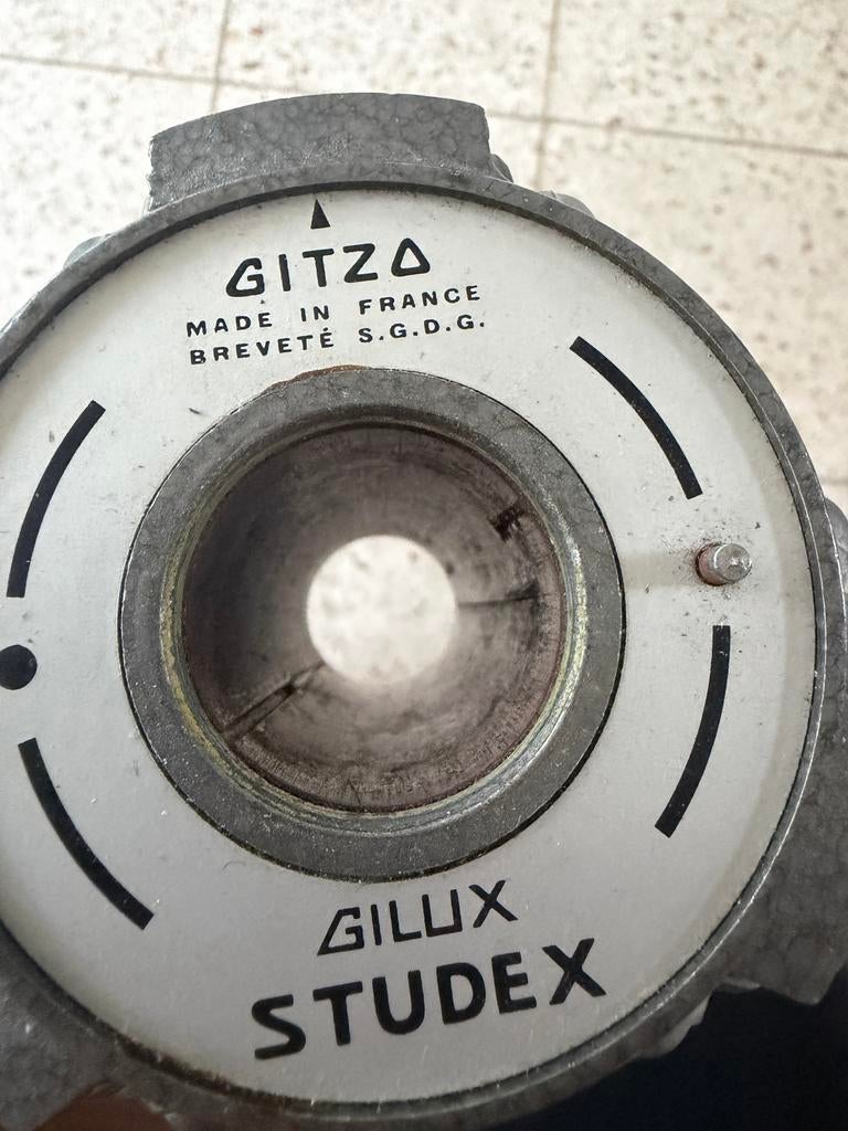 GITZOGIMBEL Gilux Studex statiefkop - Made in France, Ophalen of Verzenden, Gebruikt, 150 tot 175 cm, Driepoot